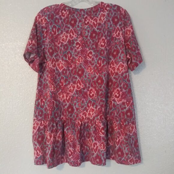 Logo by Lori Goldstein women's size M multicolored tunic top - Picture 4 of 13